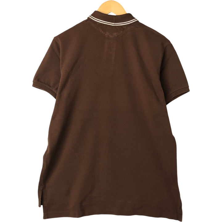Ralph Lauren POLO by Ralph Lauren CUSTOM FIT short sleeve polo shirt, men's size L cotton brown type Vintage Second Hand