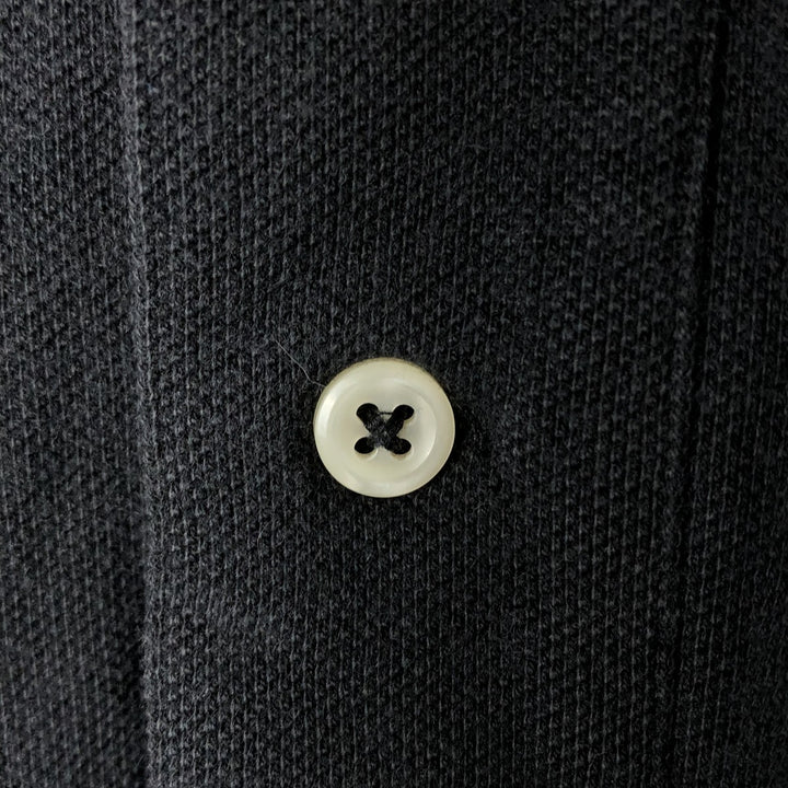 Ralph Lauren POLO by Ralph Lauren short sleeve polo shirt, men's size L cotton black type Vintage Second Hand
