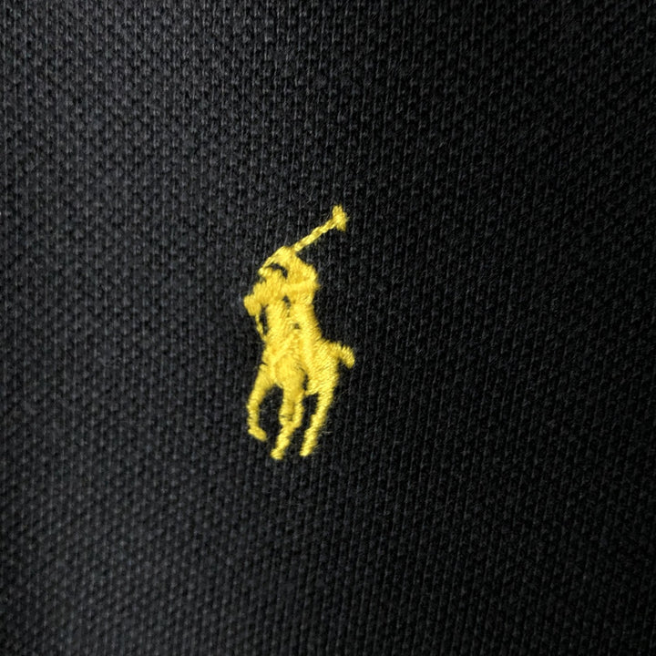Ralph Lauren POLO by Ralph Lauren short sleeve polo shirt, men's size L cotton black type Vintage Second Hand