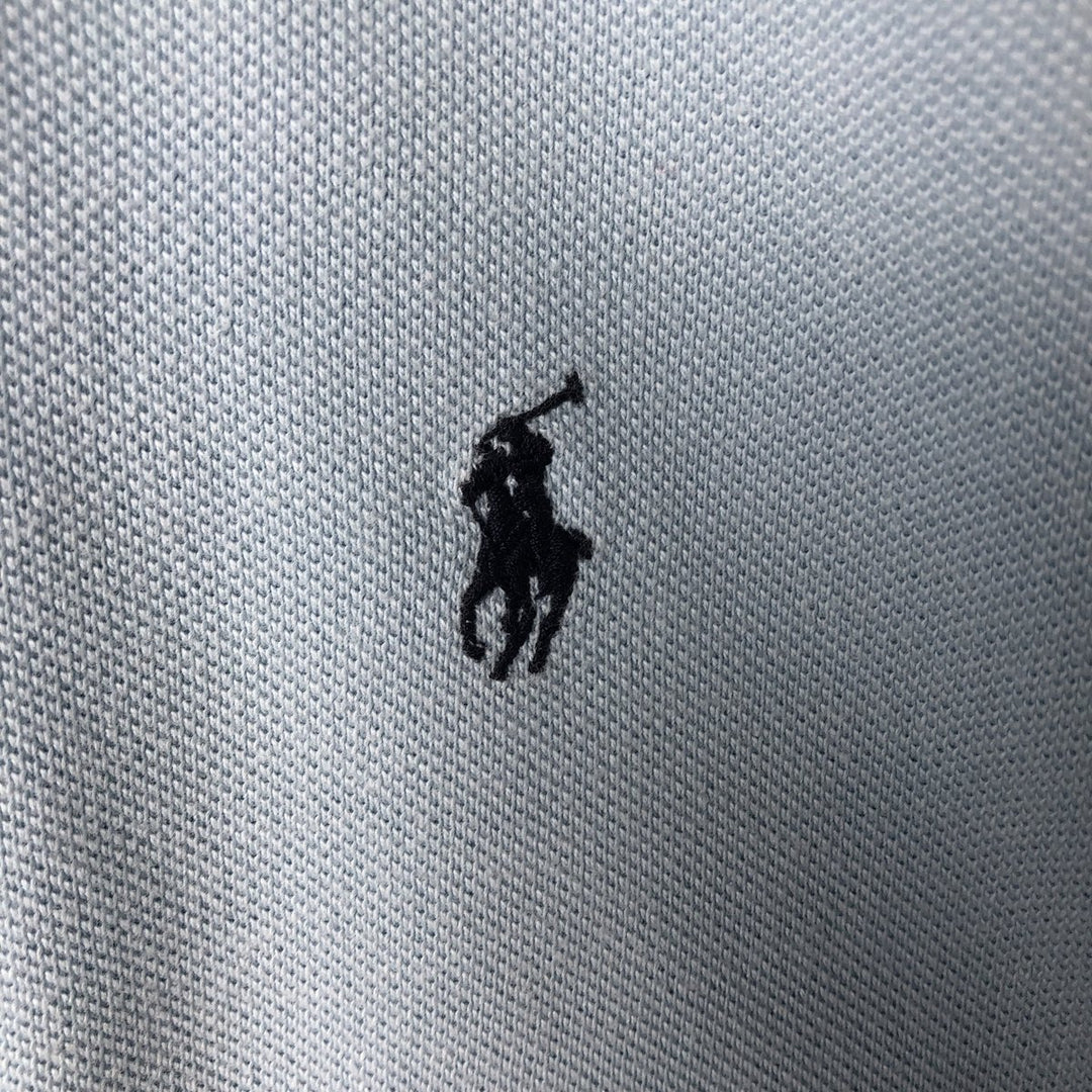 Ralph Lauren POLO by Ralph Lauren short sleeve polo shirt, men's size M cotton Blue type light blue Vintage Second Hand