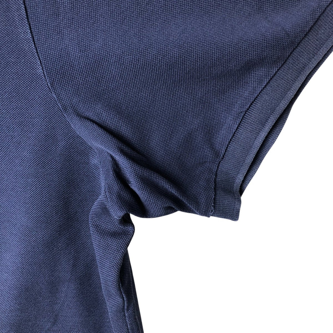 Ralph Lauren POLO by Ralph Lauren CUSTOM FIT short sleeve polo shirt, men's XL size cotton navy blue type Vintage Second Hand