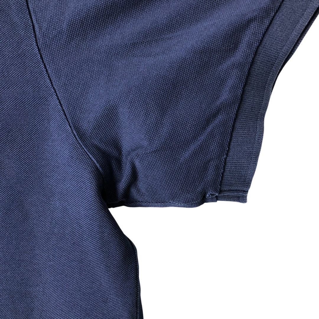 Ralph Lauren POLO by Ralph Lauren CUSTOM FIT short sleeve polo shirt, men's XL size cotton navy blue type Vintage Second Hand