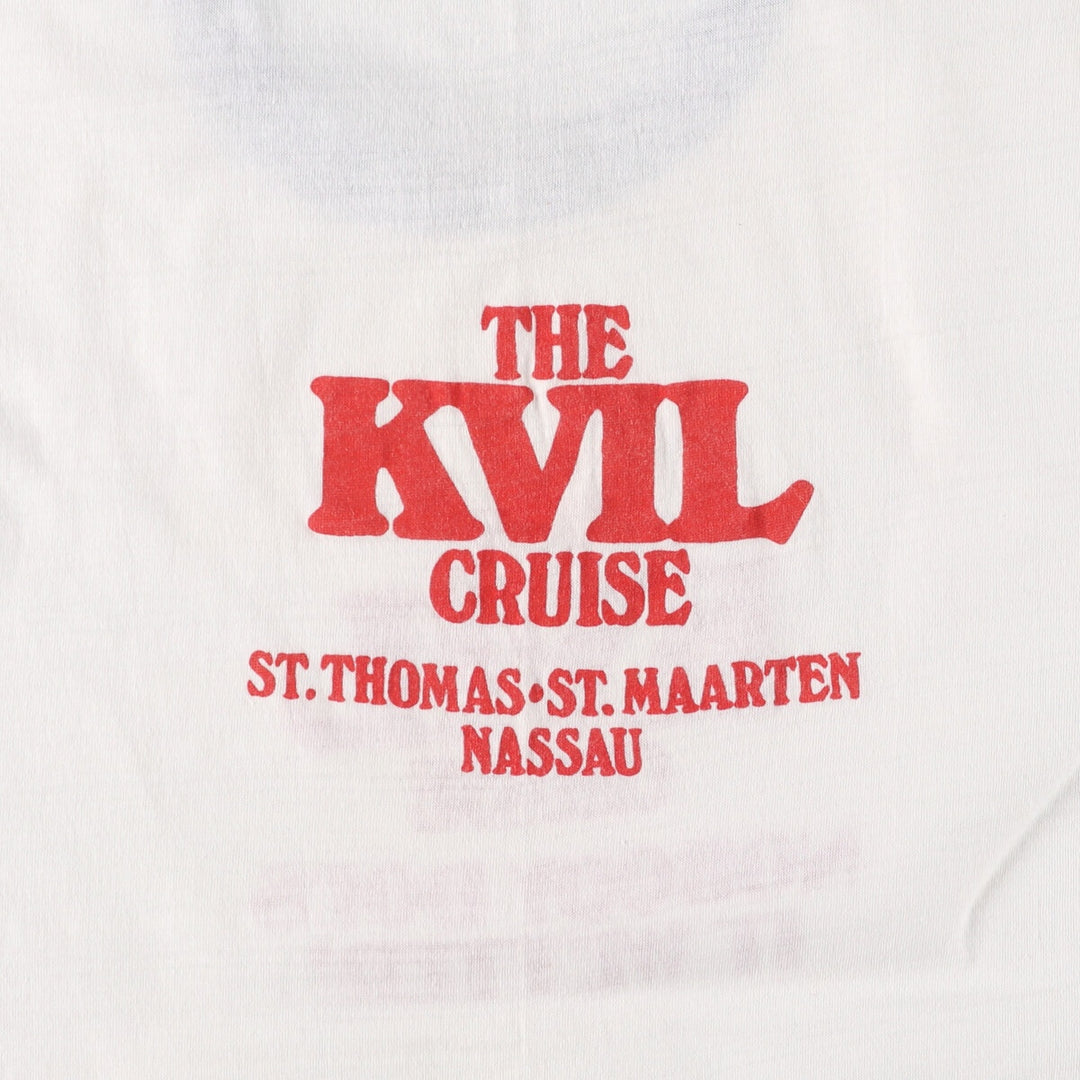 90'S SPORTSWEAR Ringer T-shirt, Made in USA, Men's L size, Vintage cotton white type Vintage Second Hand
