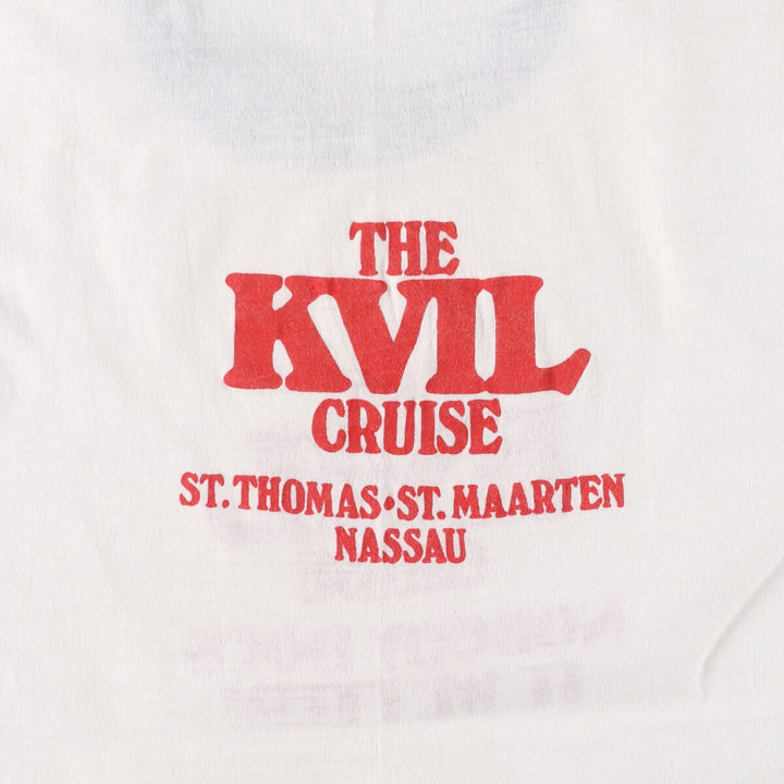 90'S SPORTSWEAR Ringer T-shirt, Made in USA, Men's L size, Vintage cotton white type Vintage Second Hand