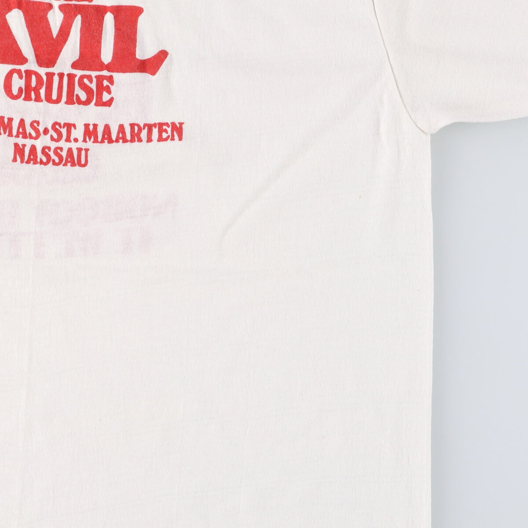 90'S SPORTSWEAR Ringer T-shirt, Made in USA, Men's L size, Vintage cotton white type Vintage Second Hand