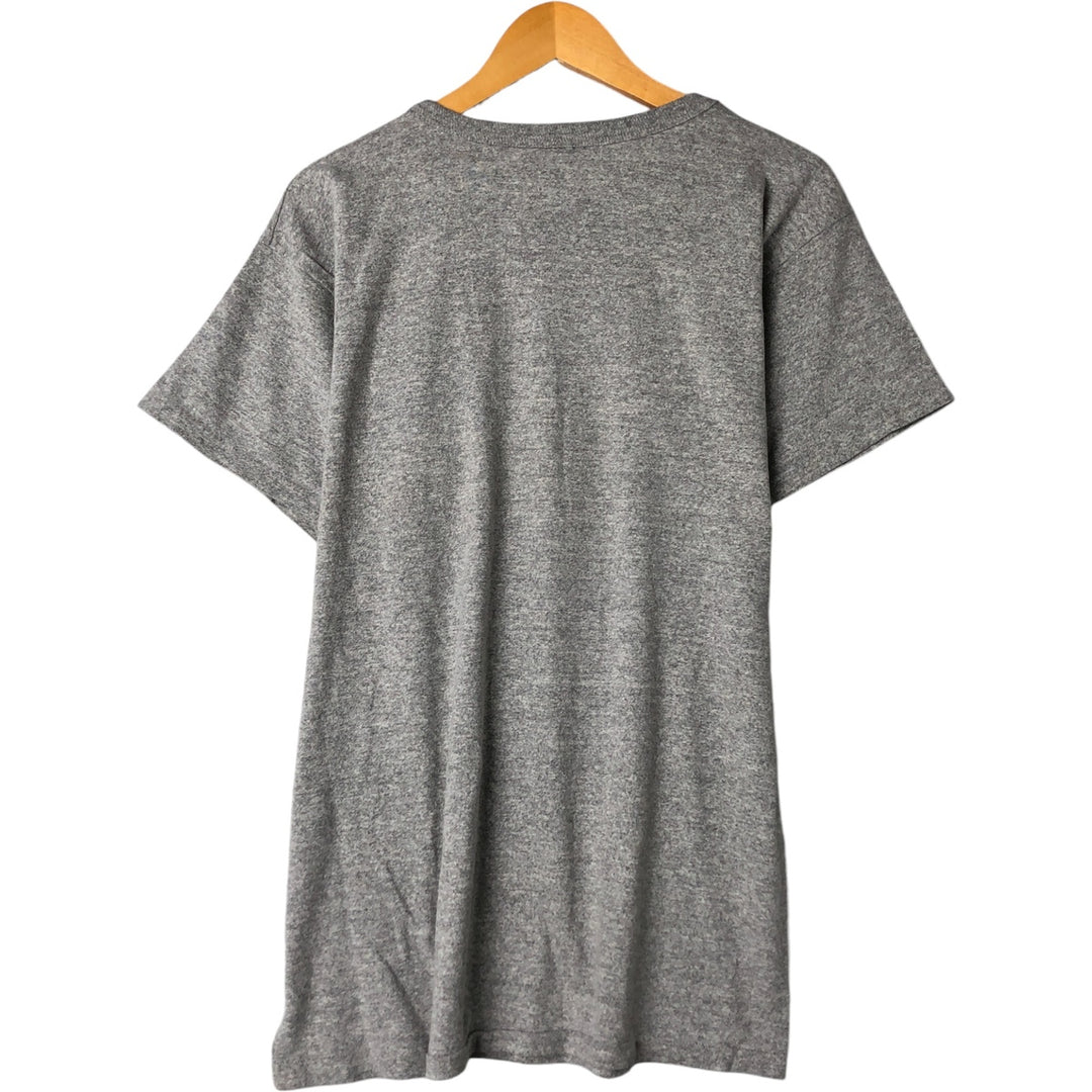 80'S Champion Tricot Tag Sport Print T-Shirt Made in USA Men's XL Vintage cotton gray type Vintage Second Hand