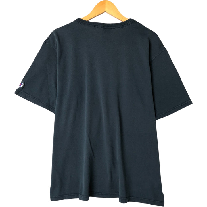 90'S Champion Authentic Athletic Apparel Logo Print T-Shirt Made in USA Men's Size L Vintage cotton Green type dark green Vintage Second Hand