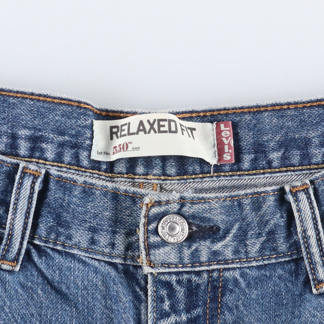 Levi's 550 Relaxed Fit Denim Shorts, Men's Size W36 cotton blue type Vintage Second Hand
