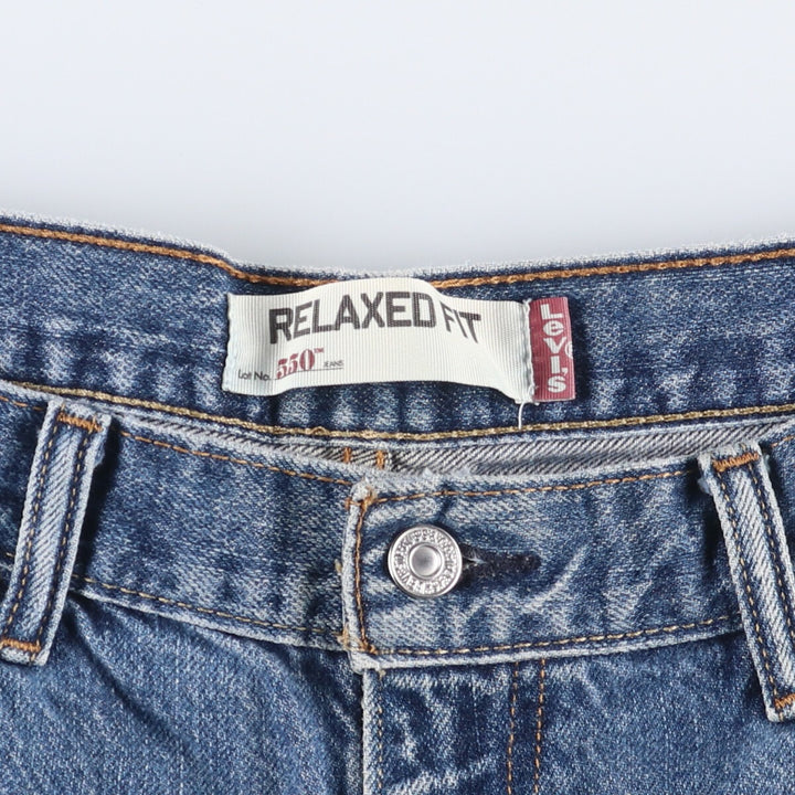 Levi's 550 Relaxed Fit Denim Shorts, Men's Size W36 cotton blue type Vintage Second Hand