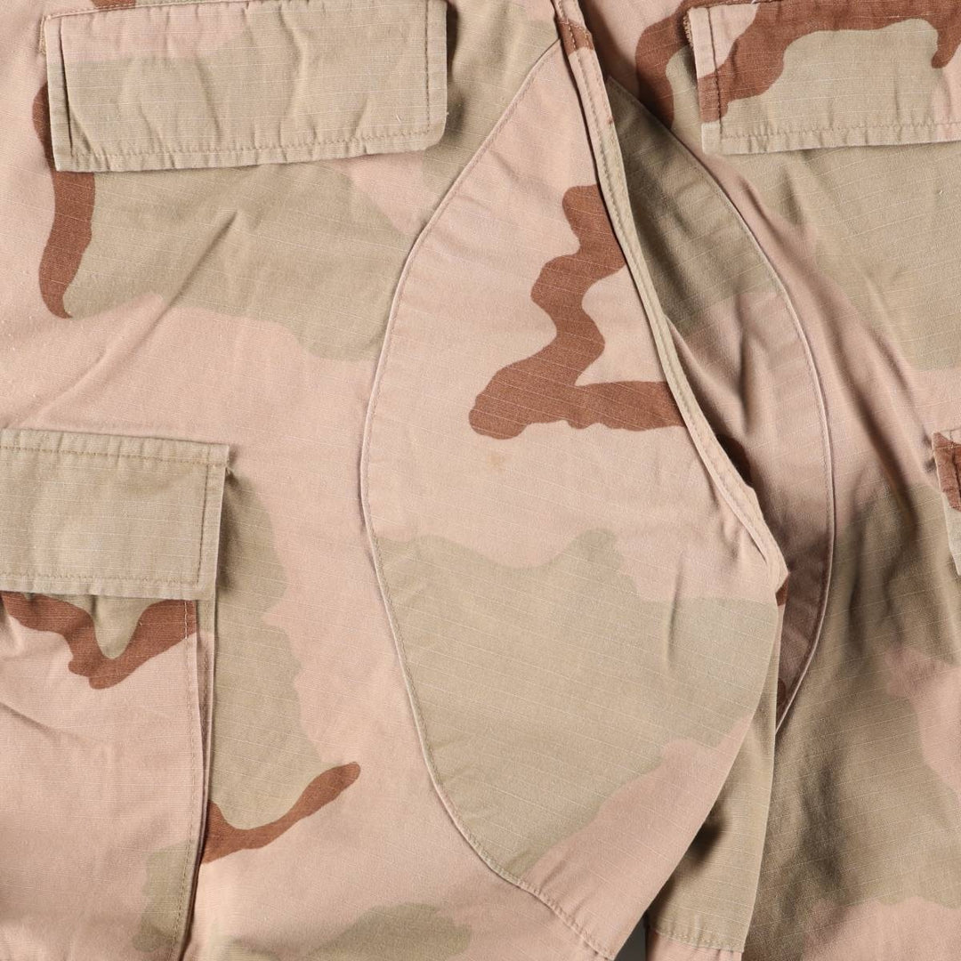 00'S US military genuine camouflage Pattern 3C desert camo military cargo pants combat pants made in USA SMALL-LONG men's w30 equivalent Nylon Khaki type beige Vintage Second Hand
