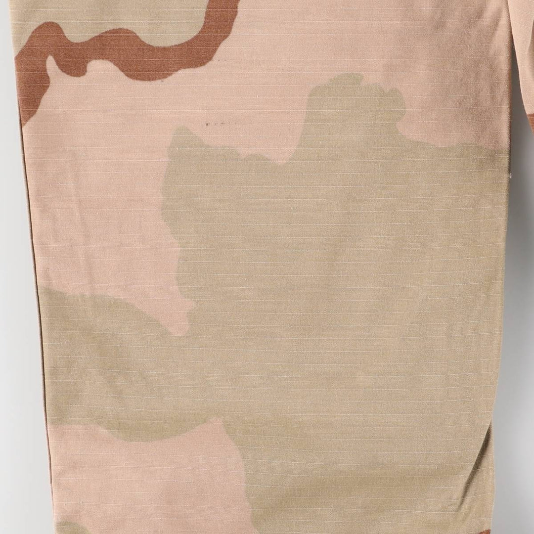 00'S US military genuine camouflage Pattern 3C desert camo military cargo pants combat pants made in USA SMALL-LONG men's w30 equivalent Nylon Khaki type beige Vintage Second Hand