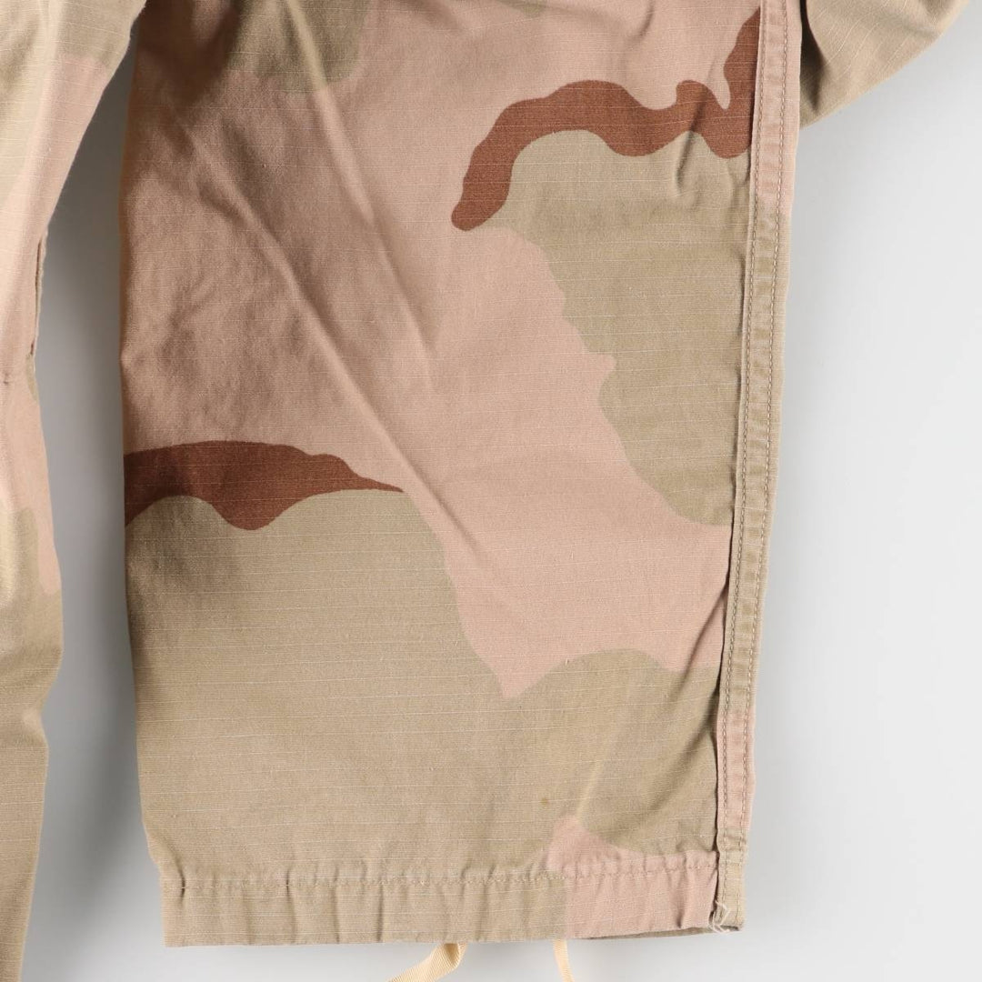 00'S US military genuine camouflage Pattern 3C desert camo military cargo pants combat pants made in USA SMALL-LONG men's w30 equivalent Nylon Khaki type beige Vintage Second Hand