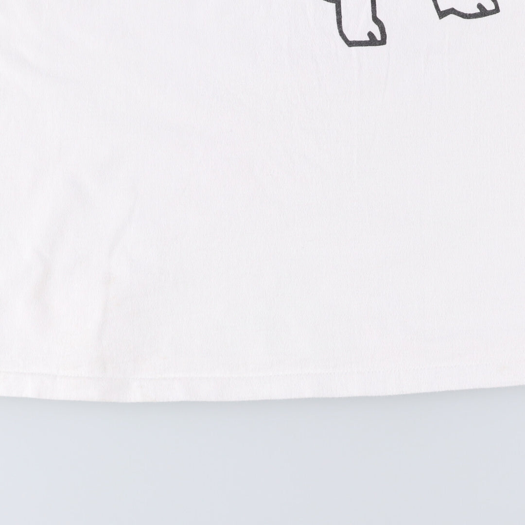 90'S BIG DOGS Dog Print T-Shirt, Men's XL Size, Vintage cotton white type Vintage Second Hand