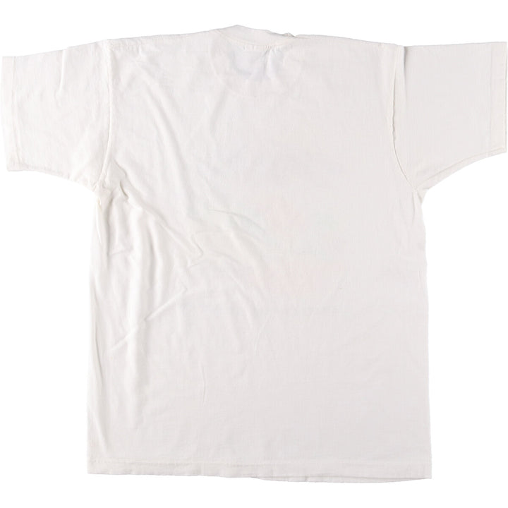 90'S Fruit of the Loom IMPORTED BEER Iguana Pattern Advertising T-shirt Made in USA Men's XL Vintage cotton white type Vintage Second Hand