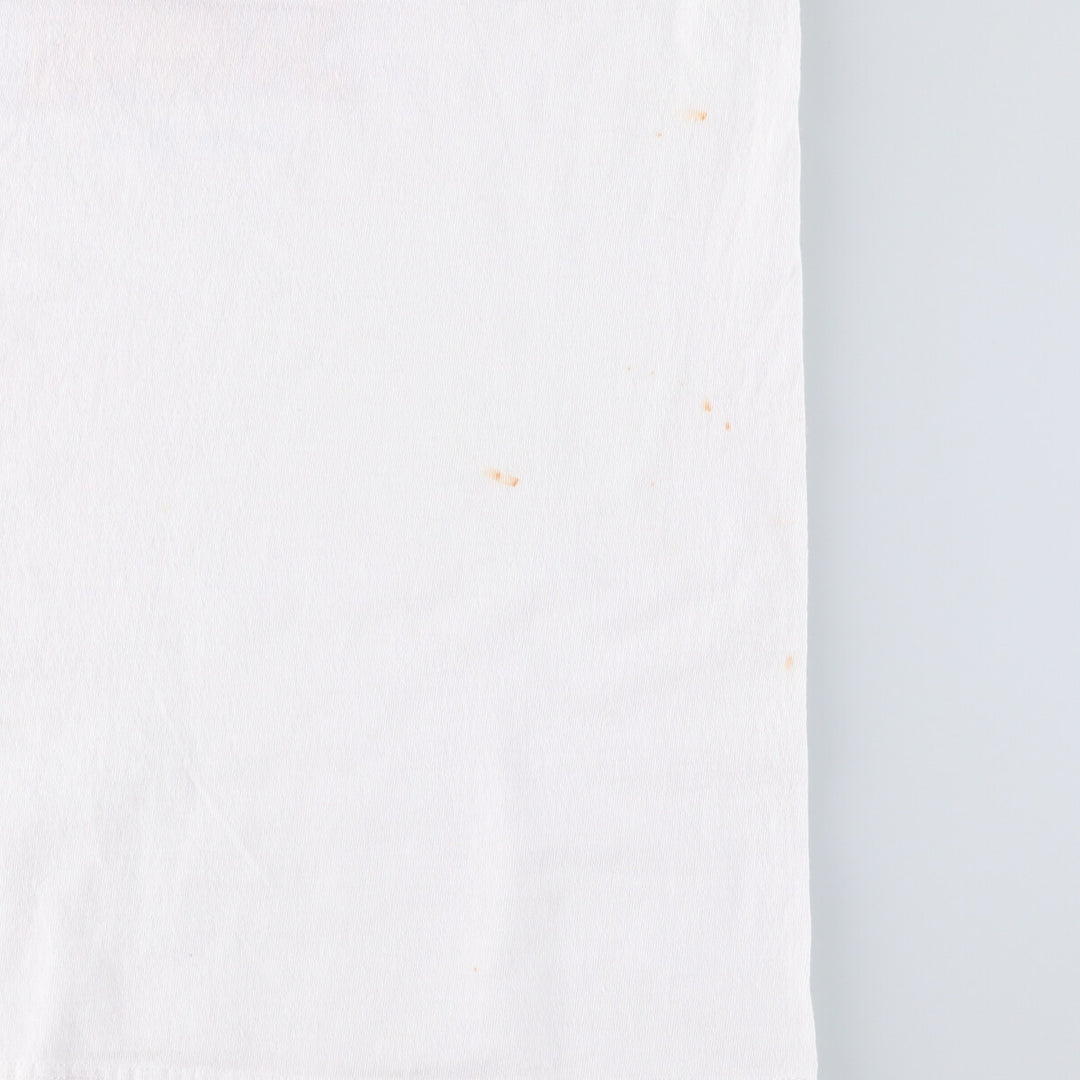 NO WAY Printed T-shirt, Men's Size L, Vintage cotton white type Vintage Second Hand