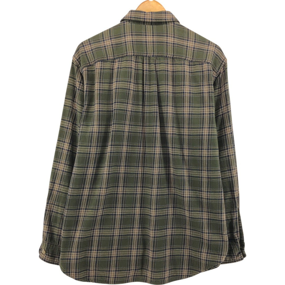 90'S GAP Old Gap Long Sleeve Light Nell Check Shirt Men's S Size Vintage cotton multicolor Vintage Second Hand