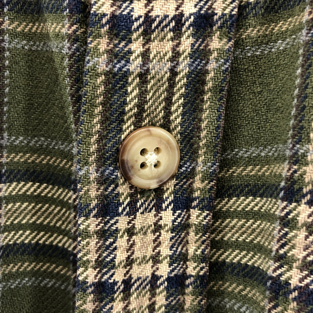 90'S GAP Old Gap Long Sleeve Light Nell Check Shirt Men's S Size Vintage cotton multicolor Vintage Second Hand