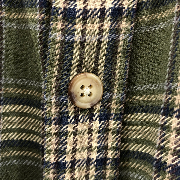 90'S GAP Old Gap Long Sleeve Light Nell Check Shirt Men's S Size Vintage cotton multicolor Vintage Second Hand