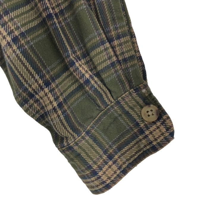 90'S GAP Old Gap Long Sleeve Light Nell Check Shirt Men's S Size Vintage cotton multicolor Vintage Second Hand
