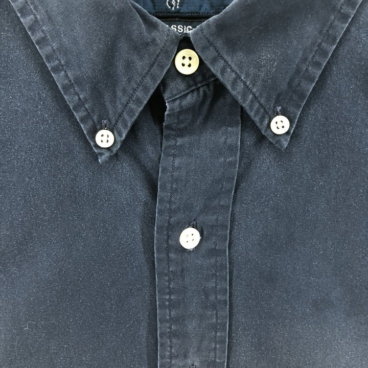 Ralph Lauren Classic Fit Long Sleeve Button Down Shirt Men's XL cotton Indigo Vintage Second Hand