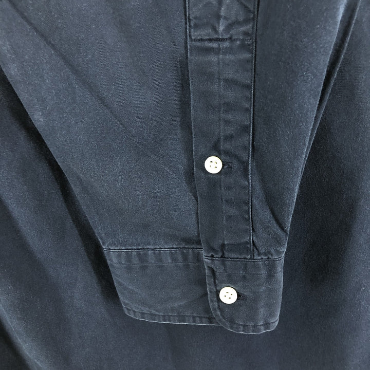Ralph Lauren Classic Fit Long Sleeve Button Down Shirt Men's XL cotton Indigo Vintage Second Hand
