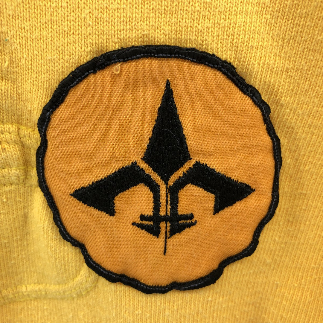 MAXMORE Long Sleeve Rugby Shirt, Men's Size S, Vintage cotton yellow type Vintage Second Hand
