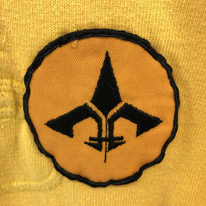 MAXMORE Long Sleeve Rugby Shirt, Men's Size S, Vintage cotton yellow type Vintage Second Hand