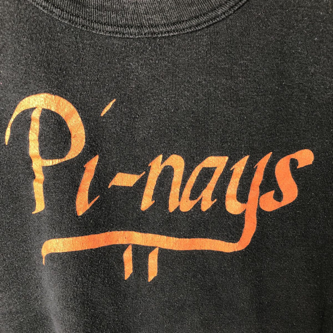 90'S SIGNAL Sleeveless Printed Sweatshirt, Made in USA, Men's Size L, Vintage polyester black type Vintage Second Hand