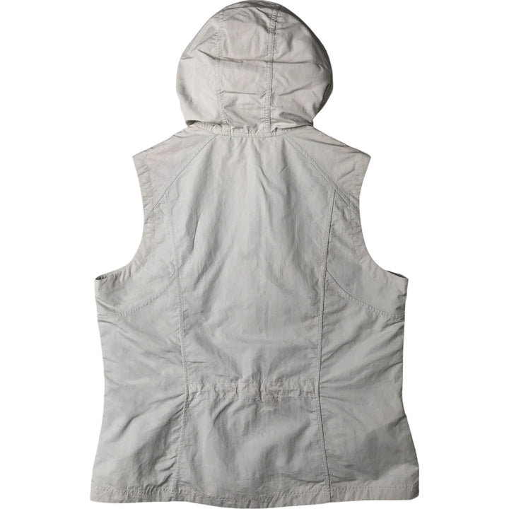 Eddie Bauer Hoodie Nylon Vest Women's Size L Nylon gray type Vintage Second Hand