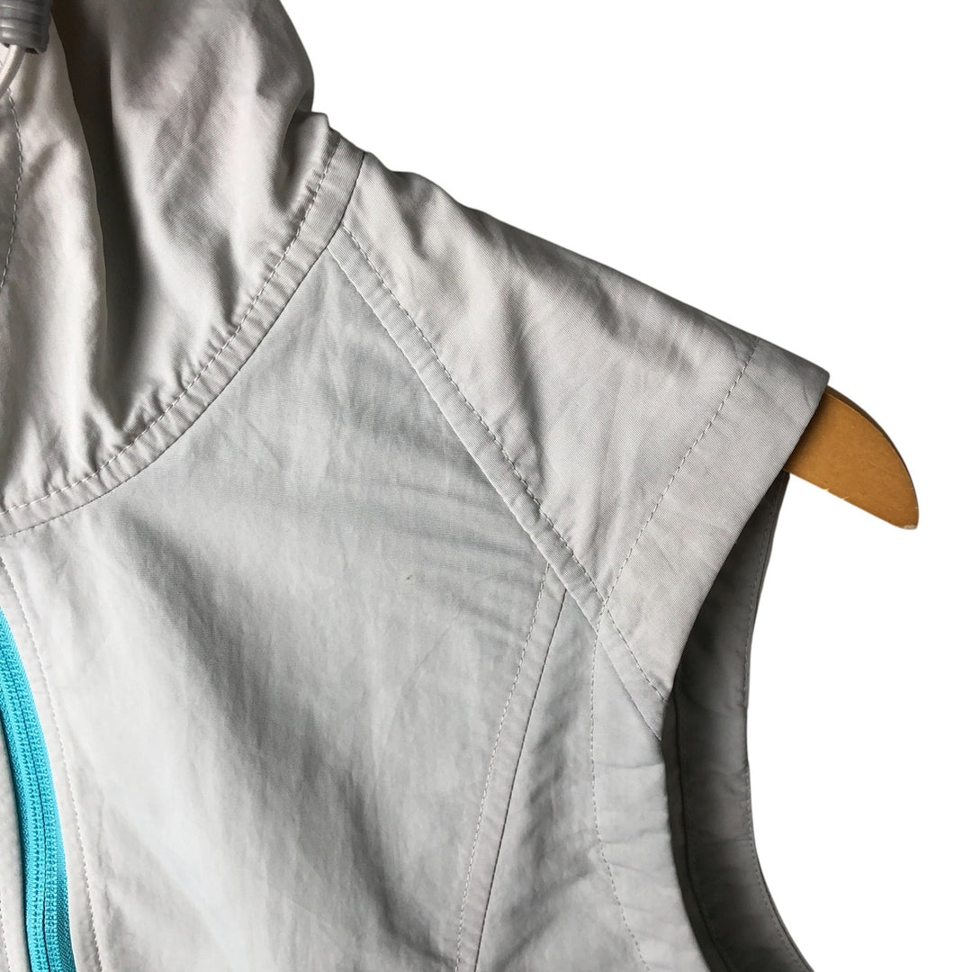 Eddie Bauer Hoodie Nylon Vest Women's Size L Nylon gray type Vintage Second Hand