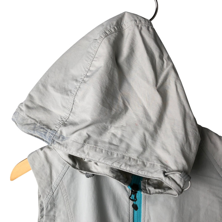 Eddie Bauer Hoodie Nylon Vest Women's Size L Nylon gray type Vintage Second Hand