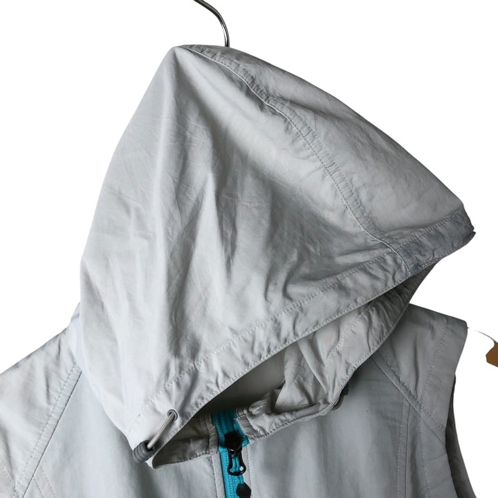 Eddie Bauer Hoodie Nylon Vest Women's Size L Nylon gray type Vintage Second Hand