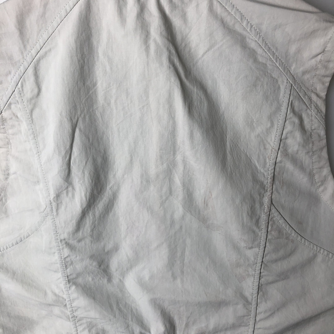 Eddie Bauer Hoodie Nylon Vest Women's Size L Nylon gray type Vintage Second Hand