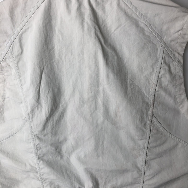 Eddie Bauer Hoodie Nylon Vest Women's Size L Nylon gray type Vintage Second Hand