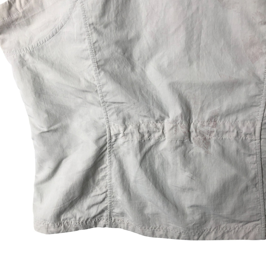 Eddie Bauer Hoodie Nylon Vest Women's Size L Nylon gray type Vintage Second Hand