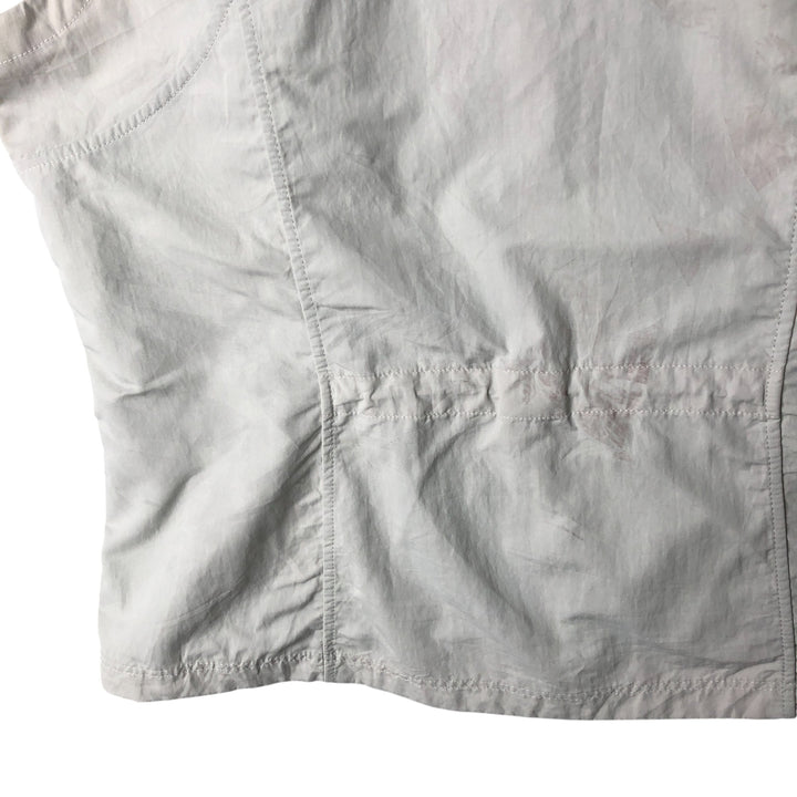 Eddie Bauer Hoodie Nylon Vest Women's Size L Nylon gray type Vintage Second Hand