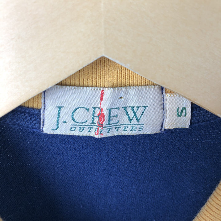 90'S J.Crew short sleeve polo shirt, made in USA, men's size S, vintage cotton navy blue type Vintage Second Hand