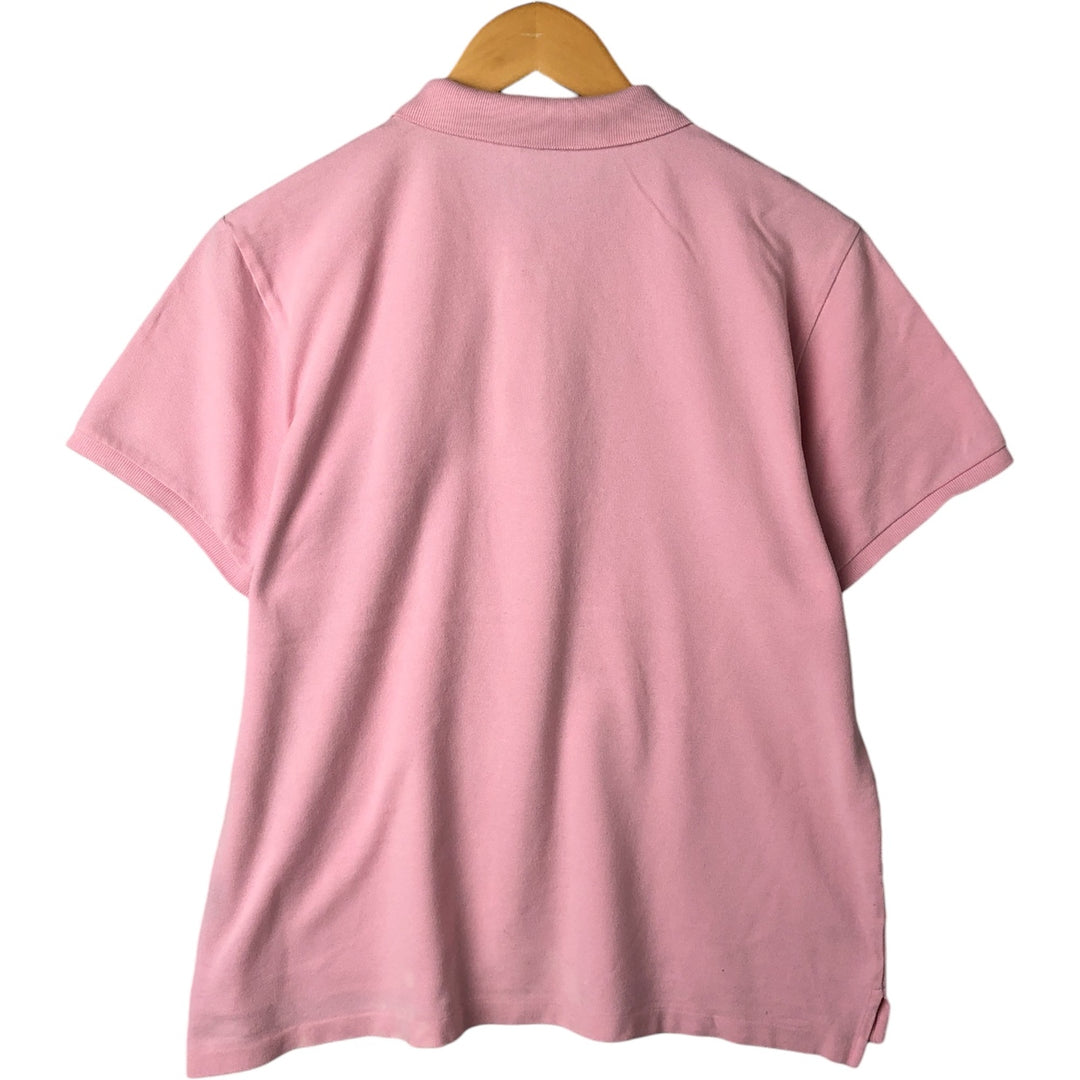 Ralph Lauren Classic Fit Short Sleeve Polo Shirt Women's XL cotton pink type Vintage Second Hand