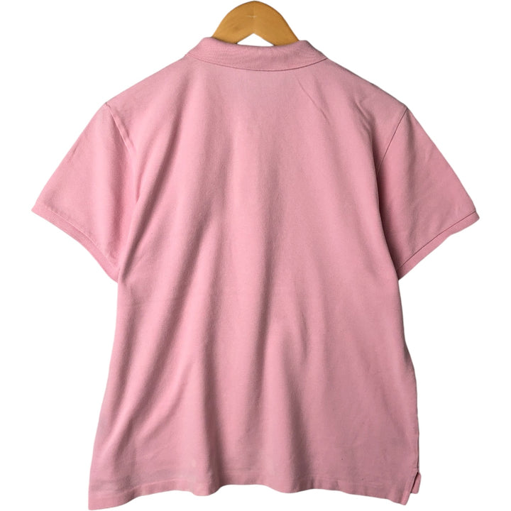 Ralph Lauren Classic Fit Short Sleeve Polo Shirt Women's XL cotton pink type Vintage Second Hand