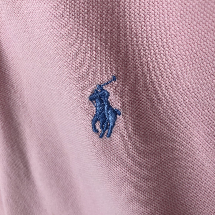 Ralph Lauren Classic Fit Short Sleeve Polo Shirt Women's XL cotton pink type Vintage Second Hand