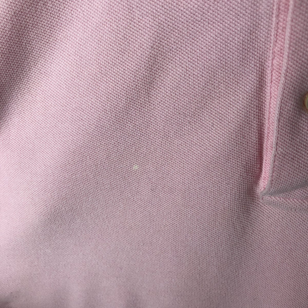 Ralph Lauren Classic Fit Short Sleeve Polo Shirt Women's XL cotton pink type Vintage Second Hand