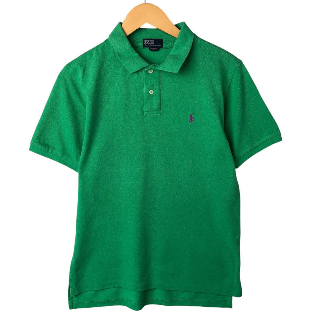 Ralph Lauren POLO by Ralph Lauren short sleeve polo shirt, women's size XL cotton green type Vintage Second Hand