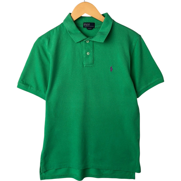 Ralph Lauren POLO by Ralph Lauren short sleeve polo shirt, women's size XL cotton green type Vintage Second Hand