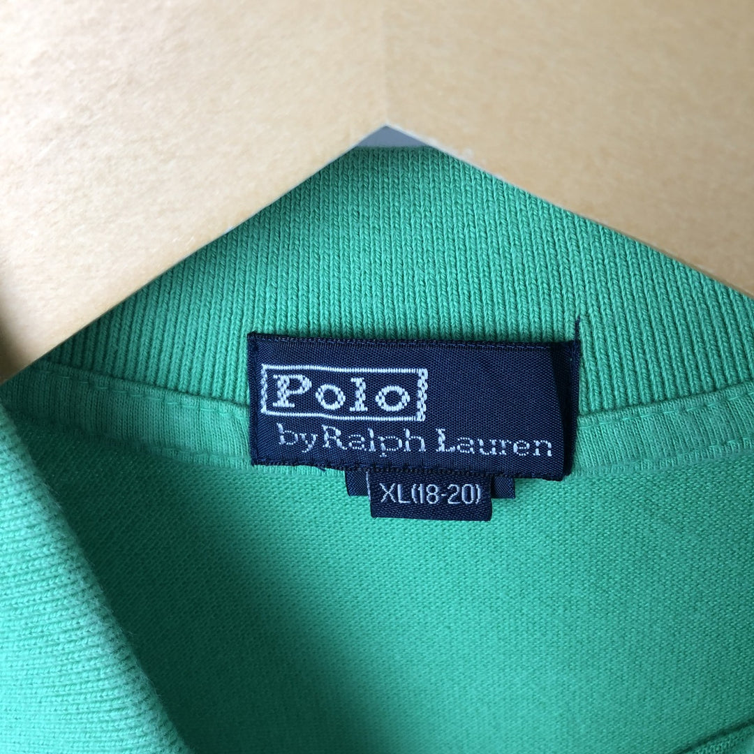 Ralph Lauren POLO by Ralph Lauren short sleeve polo shirt, women's size XL cotton green type Vintage Second Hand