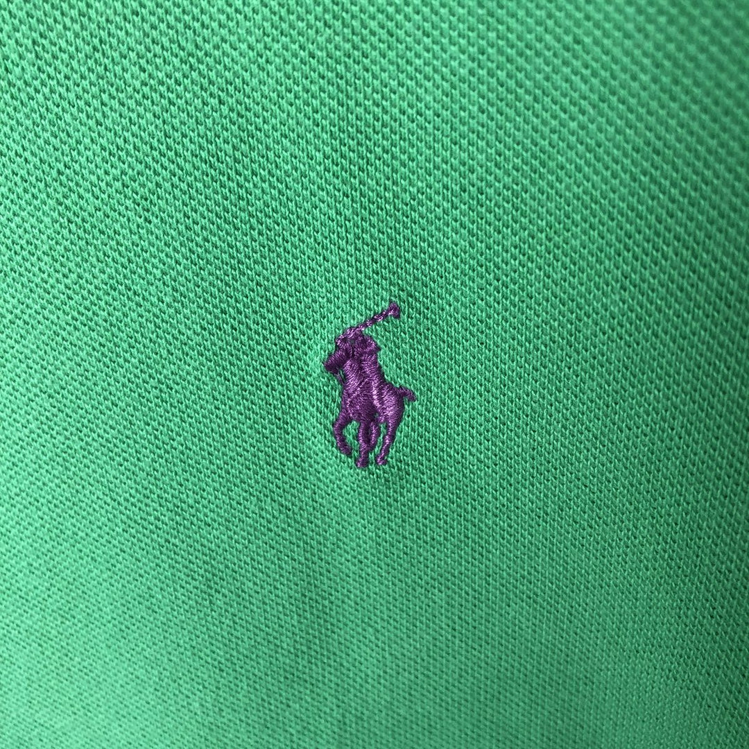 Ralph Lauren POLO by Ralph Lauren short sleeve polo shirt, women's size XL cotton green type Vintage Second Hand