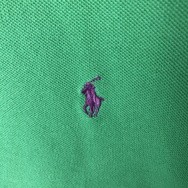 Ralph Lauren POLO by Ralph Lauren short sleeve polo shirt, women's size XL cotton green type Vintage Second Hand