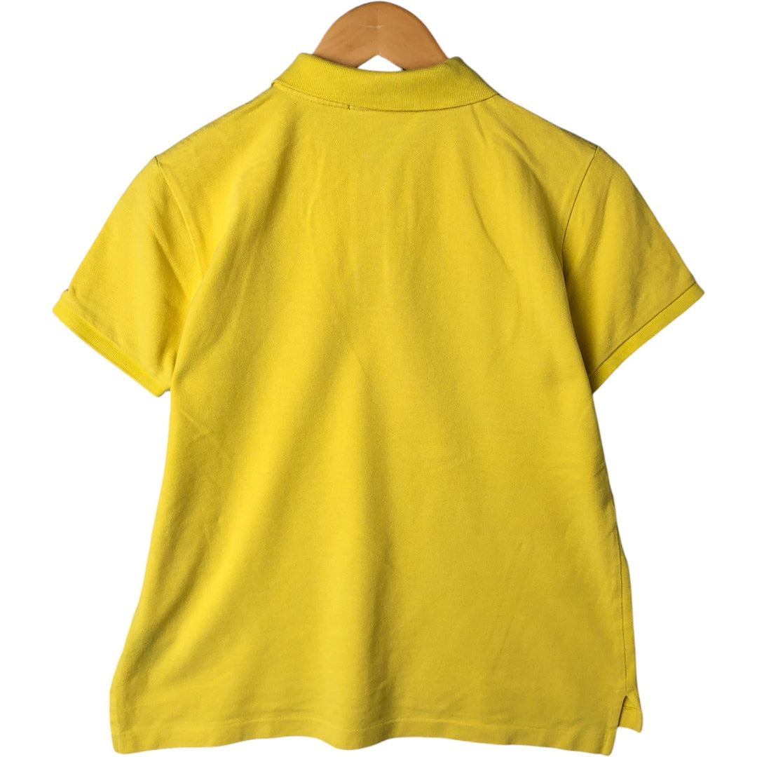 Ralph Lauren THE SKINNY POLO short sleeve polo shirt, women's size XL cotton yellow type Vintage Second Hand
