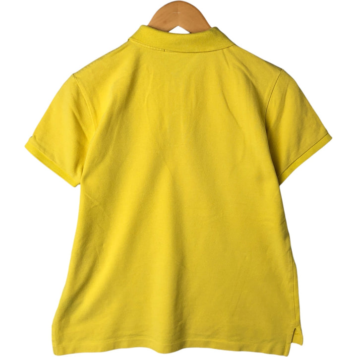 Ralph Lauren THE SKINNY POLO short sleeve polo shirt, women's size XL cotton yellow type Vintage Second Hand