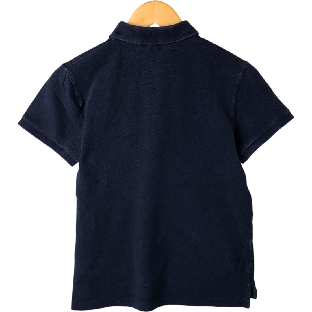 Ralph Lauren POLO RALPH LAUREN CLASSIC FIT short sleeve polo shirt for women, size M cotton navy blue type Vintage Second Hand