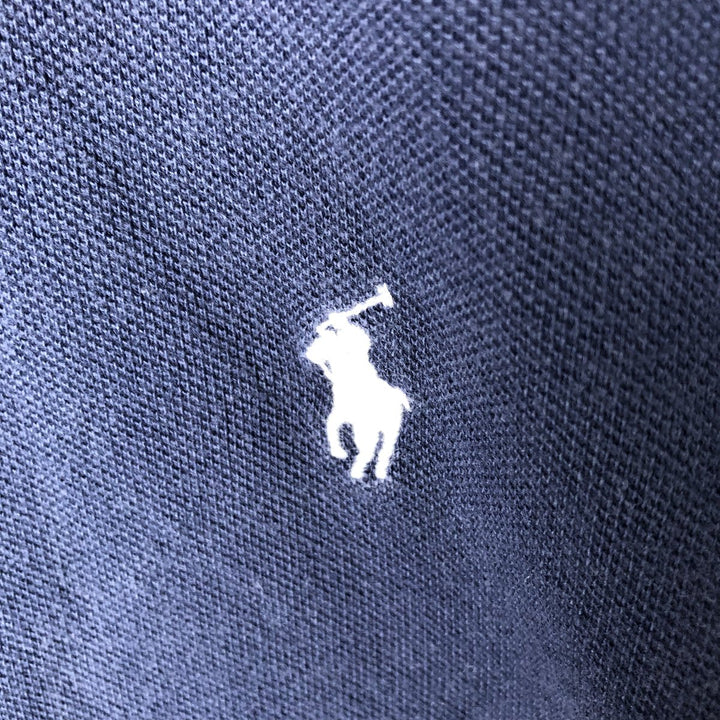Ralph Lauren POLO RALPH LAUREN CLASSIC FIT short sleeve polo shirt for women, size M cotton navy blue type Vintage Second Hand